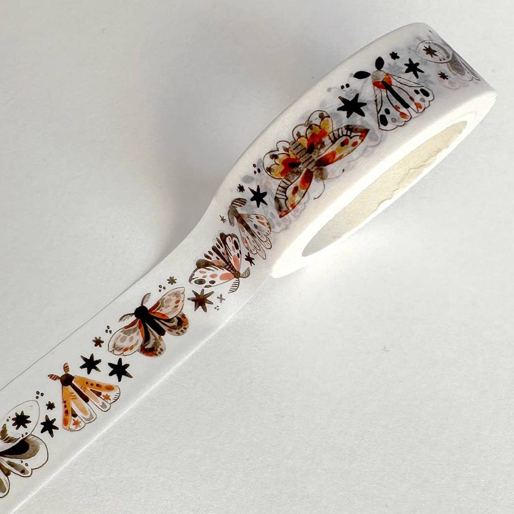 Shelley Couvillion Washi Tape: Moths - Freshie & Zero Studio Shop