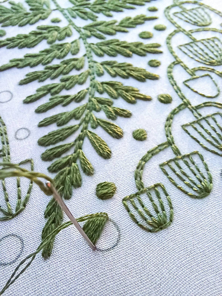 Fern and Friends Embroidery Kit by Cozyblue - Freshie & Zero Studio Shop