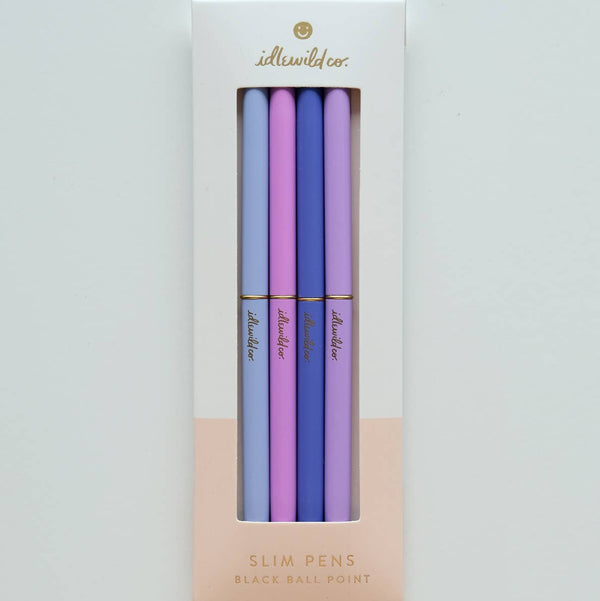 Slim Pens Set of Four - Lavender Haze - Freshie & Zero Studio Shop