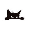 Sneaky Kitty Cat Cute Clear High Quality Vinyl Sticker - Freshie & Zero Studio Shop