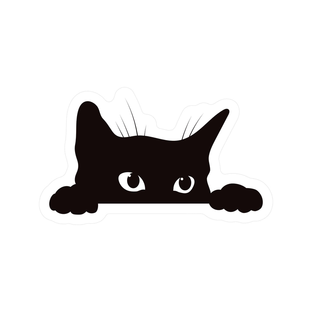 Sneaky Kitty Cat Cute Clear High Quality Vinyl Sticker - Freshie & Zero Studio Shop