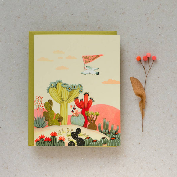 Cactus Hills Birthday Greeting Card - Freshie & Zero Studio Shop
