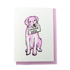 Pink Dog Thank You Card - Freshie & Zero Studio Shop