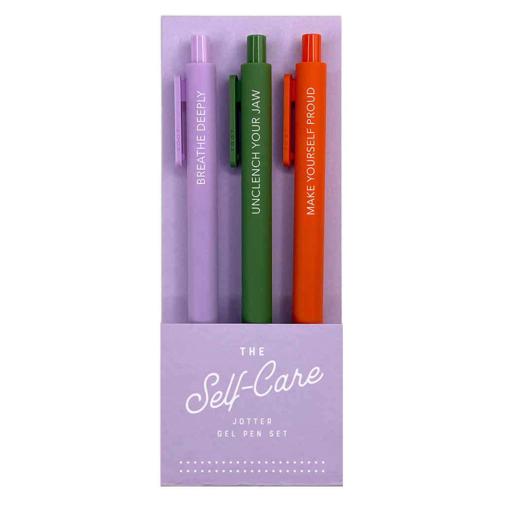 Self-Care Gel Pen Jotters Set - Freshie & Zero Studio Shop