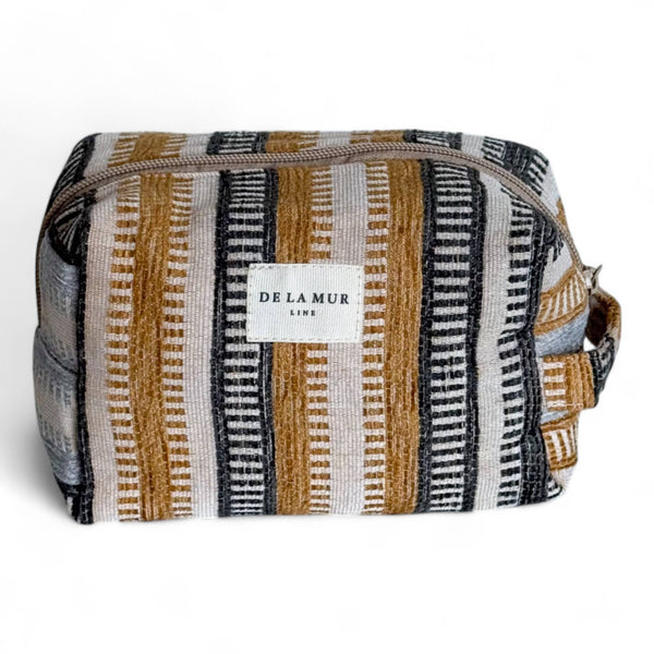 Squared Makeup Bag: Dash Stripes - Freshie & Zero Studio Shop