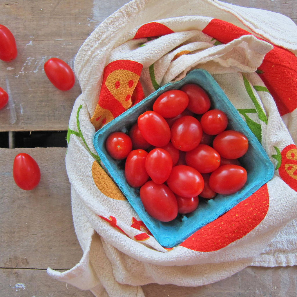 Tomato - Tea Towel + Sponge Cloth Set - Freshie & Zero Studio Shop
