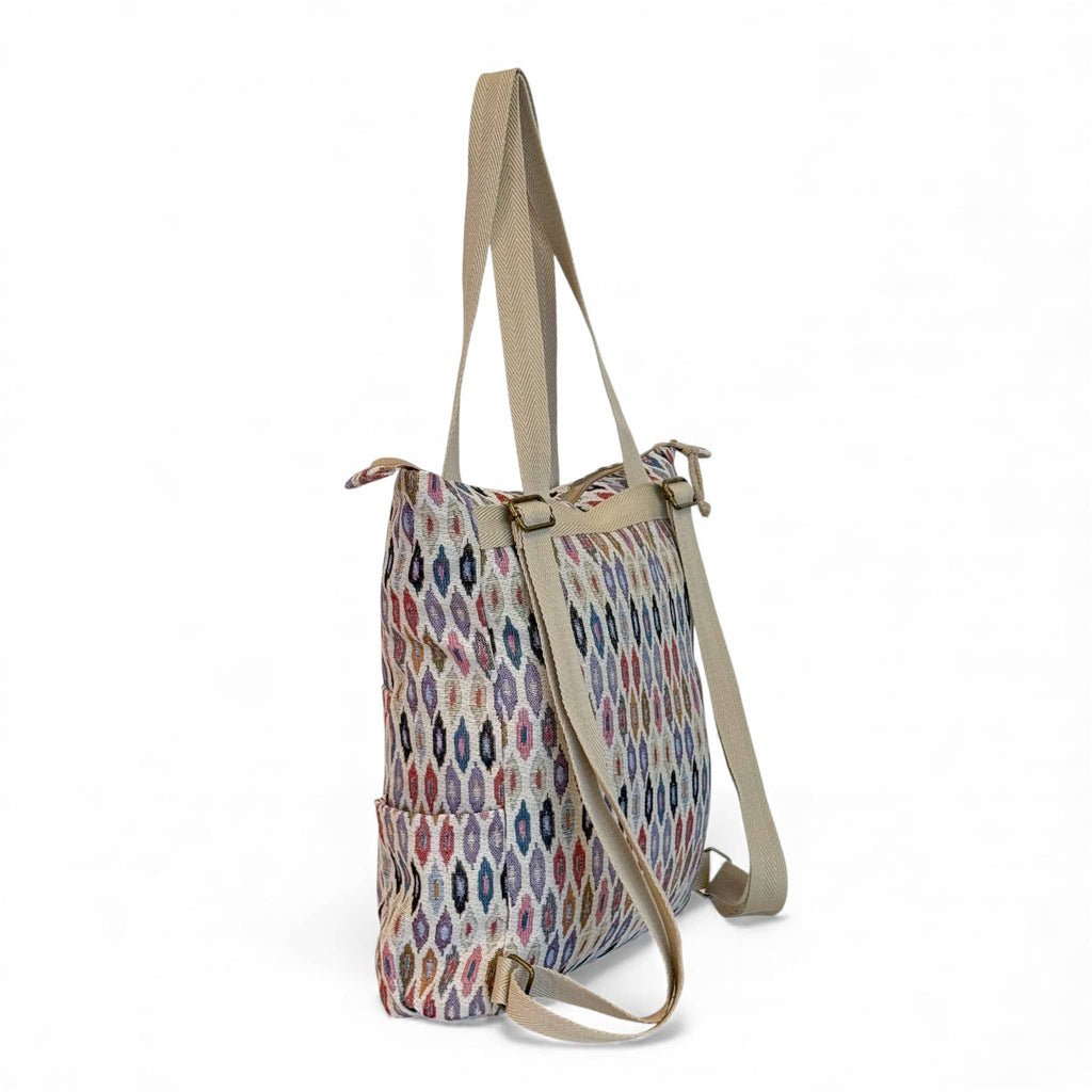 Convertible Shoulder Bag/Backpack: Boho Geometric - Freshie & Zero Studio Shop
