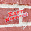 East Nashville Tomato Text Sticker - Freshie & Zero Studio Shop