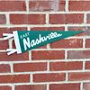 East Nashville Mini Felt Pennant - Green & Cream - Freshie & Zero Studio Shop