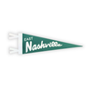 East Nashville Mini Felt Pennant - Green & Cream - Freshie & Zero Studio Shop