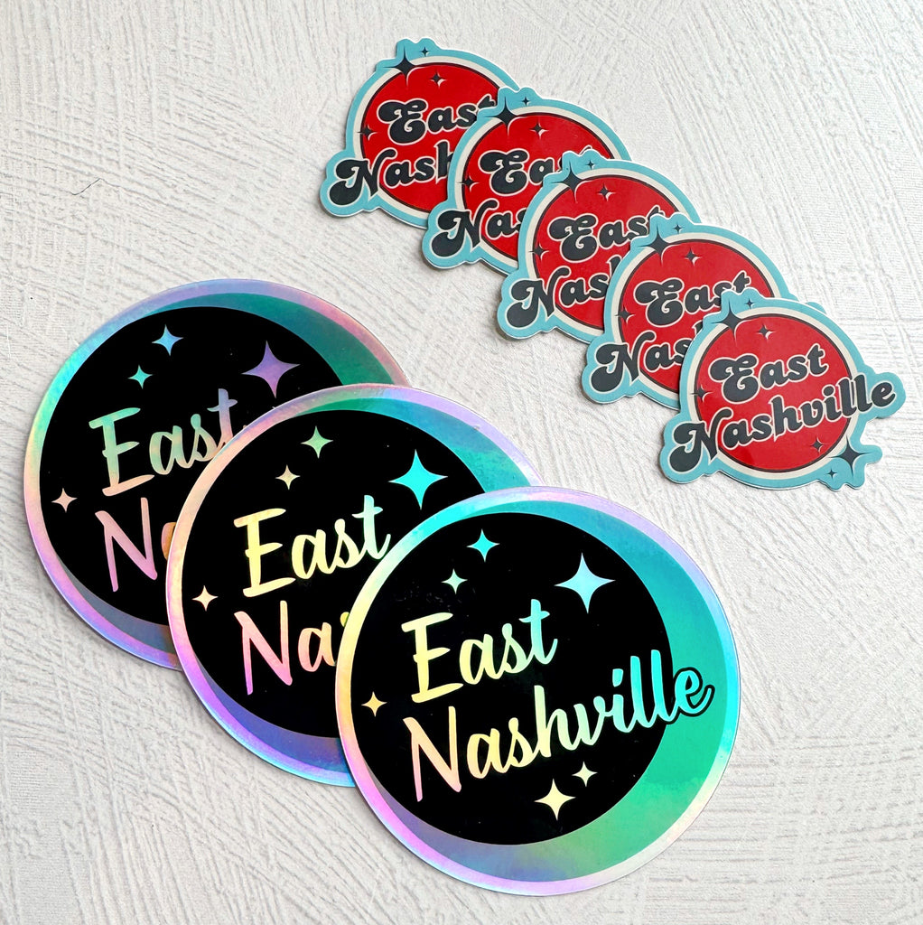 Mini East Nashville Sticker - Freshie & Zero Studio Shop