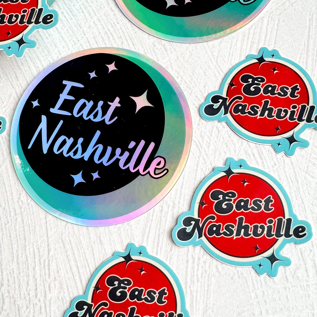 Mini East Nashville Sticker - Freshie & Zero Studio Shop