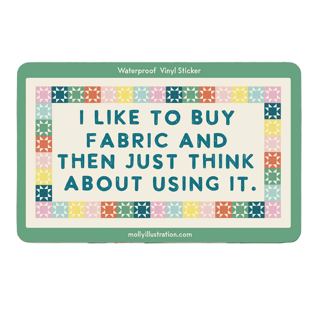 I Like to Buy Fabric Waterproof Vinyl Sticker - Freshie & Zero Studio Shop