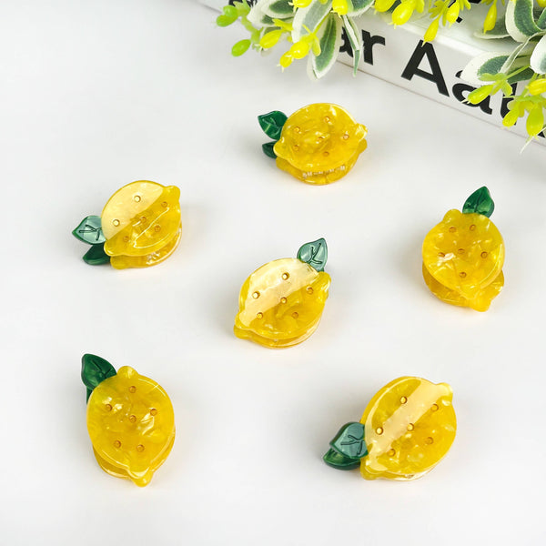 Lemon Mini Hair Clip Set of 2 - Freshie & Zero Studio Shop