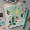 Solar Juggle Birthday Greeting Card - Freshie & Zero Studio Shop