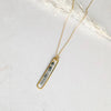lyric necklace with black tourmaline quartz - Freshie & Zero Studio Shop