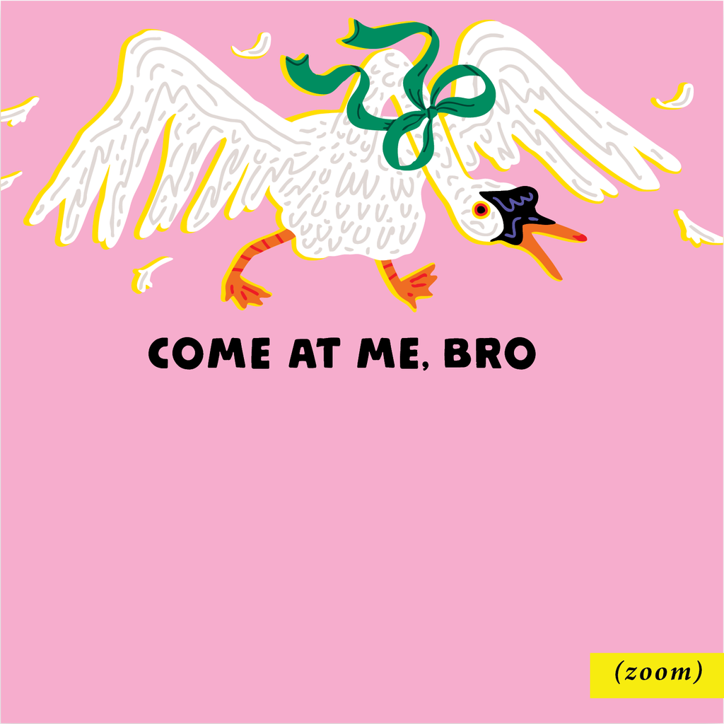 Come at me Bro Swan Notepad - Freshie & Zero Studio Shop