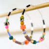 Large Colorful Beaded Hoops - Freshie & Zero Studio Shop