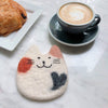 Felt Calico Cat Coasters - Set of 4 - Freshie & Zero Studio Shop
