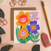Welcome Baby, the Earth Says Hello Greeting Card - Freshie & Zero Studio Shop