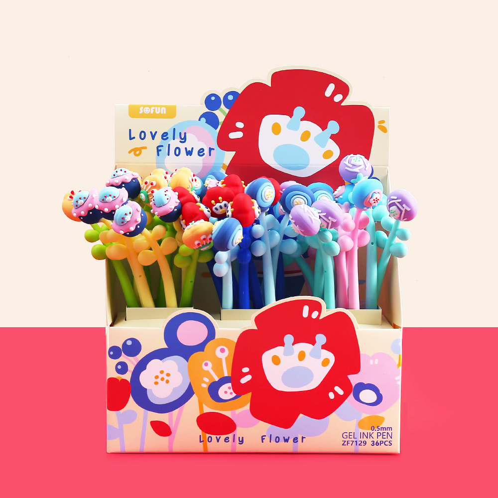 Abstract Flower Wiggle Gel Pen - Freshie & Zero Studio Shop
