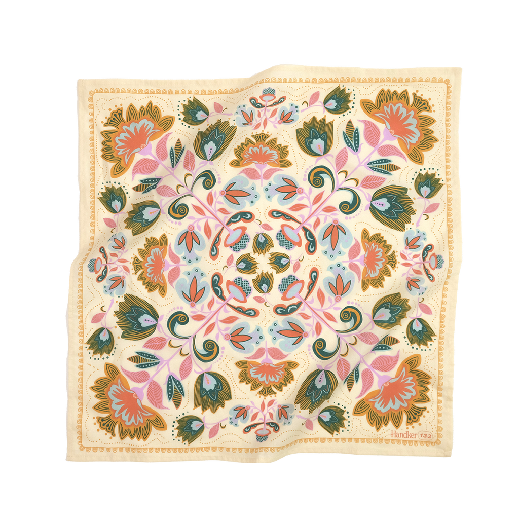 Handker Bandana: Ingrid Bandana No. 133 - Freshie & Zero Studio Shop