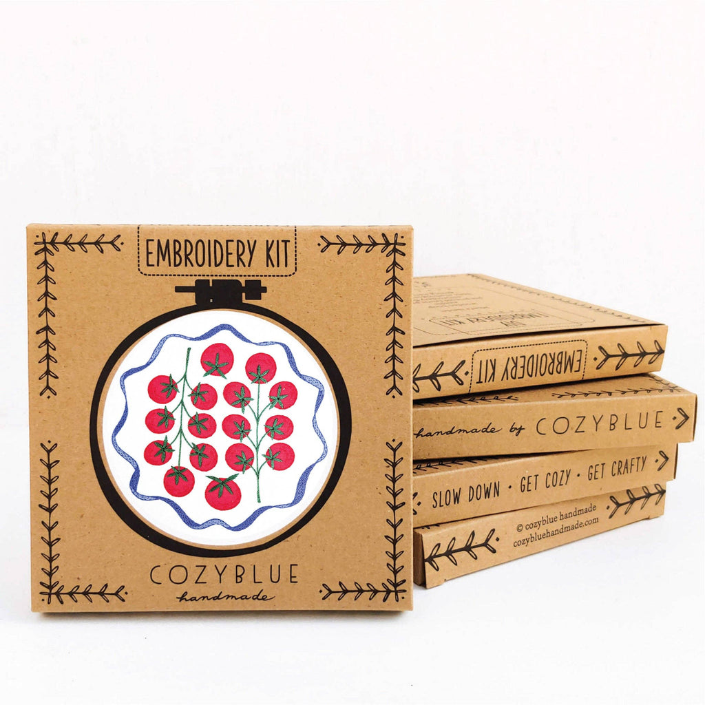 Tomatoes Embroidery Kit by Cozyblue - Freshie & Zero Studio Shop
