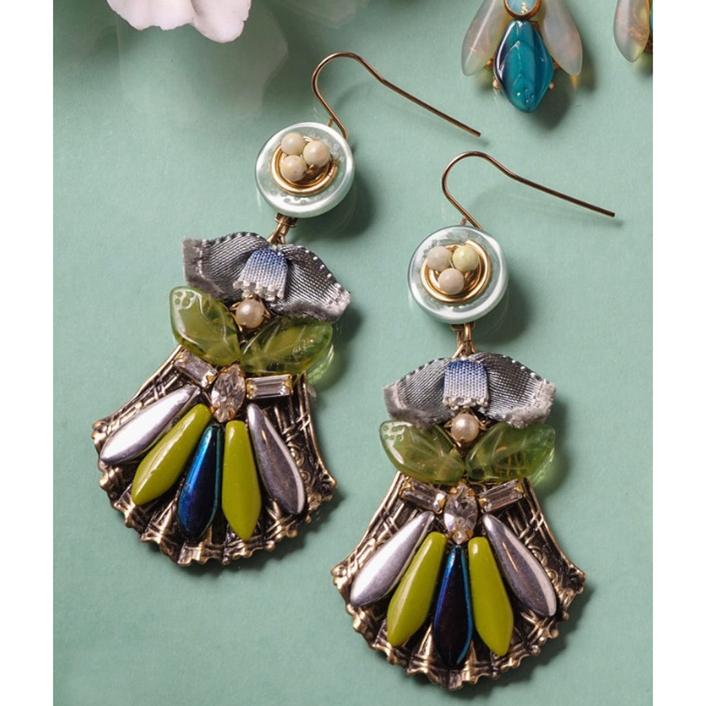 Granada Modern Vintage Statement Earrings - Freshie & Zero Studio Shop