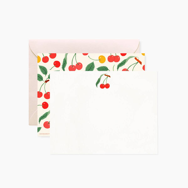CHERRY Notecards | Set of 4 - Freshie & Zero Studio Shop