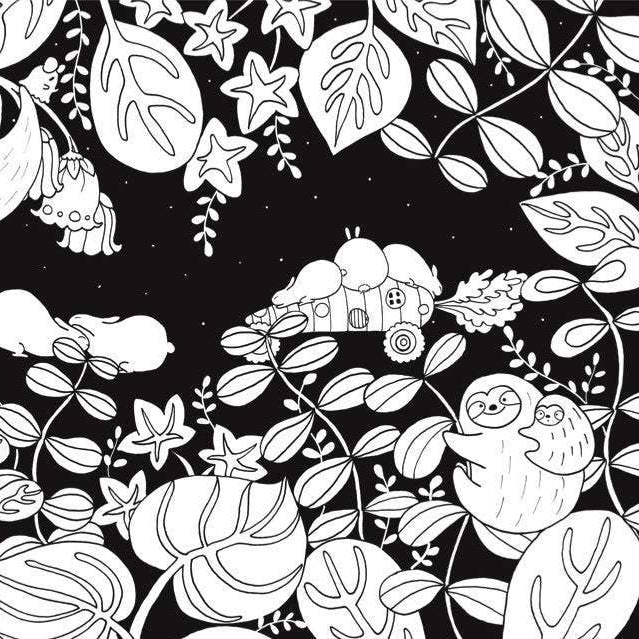 A Million Sloths Coloring Book - Freshie & Zero Studio Shop