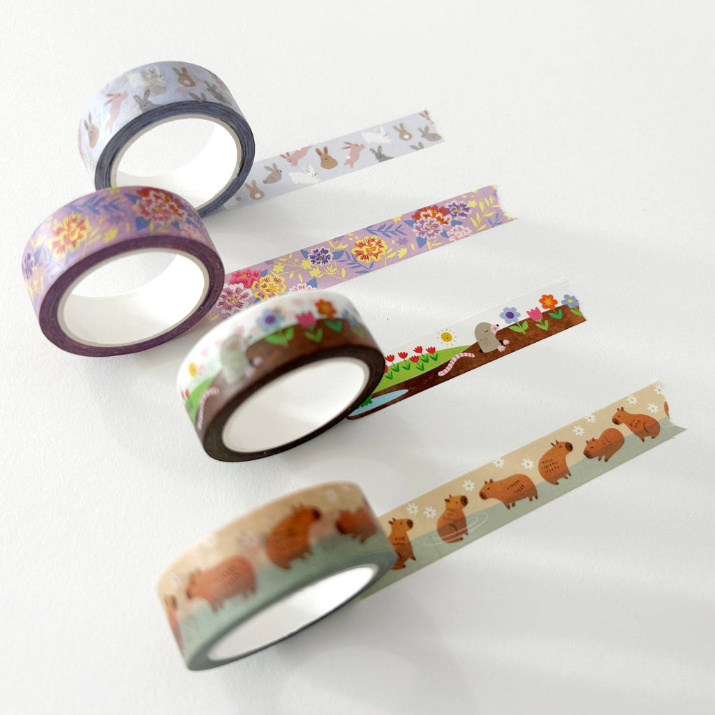 Hippity Hop Bunnies Washi Tape - Freshie & Zero Studio Shop