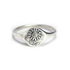 Sunflower Signet Ring Sterling Silver - Marmalade Jewelry - Freshie & Zero Studio Shop