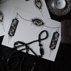 Black Bouquet Notecard Set - Freshie & Zero Studio Shop