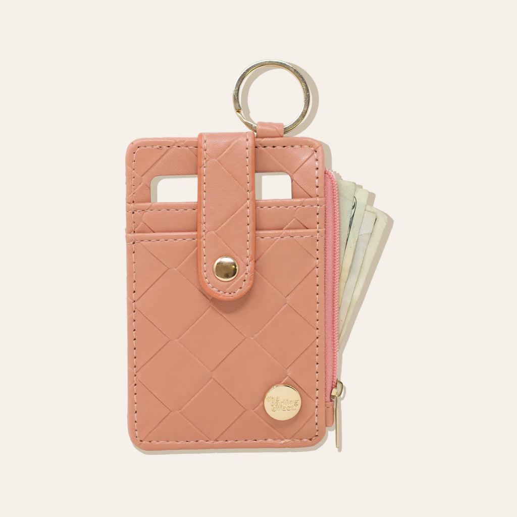 Woven Keychain Wallet - Rose - Freshie & Zero Studio Shop