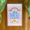 Positive Affirmations Postcard Set of 10 - Freshie & Zero Studio Shop