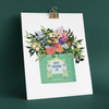 Keep Showing Up : Feminist Illustration Print: 5x7 - Freshie & Zero Studio Shop