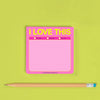 I Love This Sticky Note Pad - Freshie & Zero Studio Shop