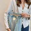 Classic Tote Bag: Beachy Blue Stripe - Freshie & Zero Studio Shop
