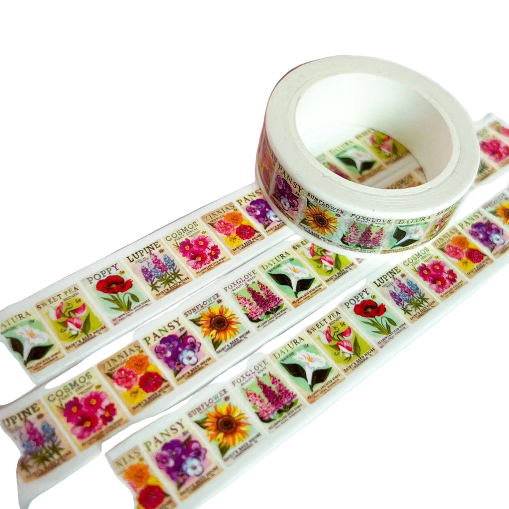 Flower Seed Pouch Washi Tape - Freshie & Zero Studio Shop