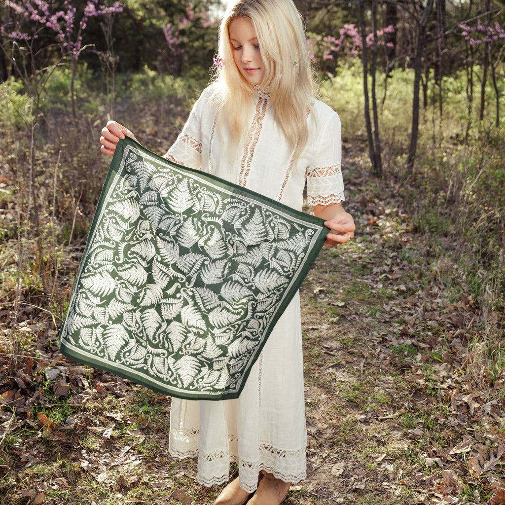 Handker Bandana: Fern Green No. 139 - Freshie & Zero Studio Shop