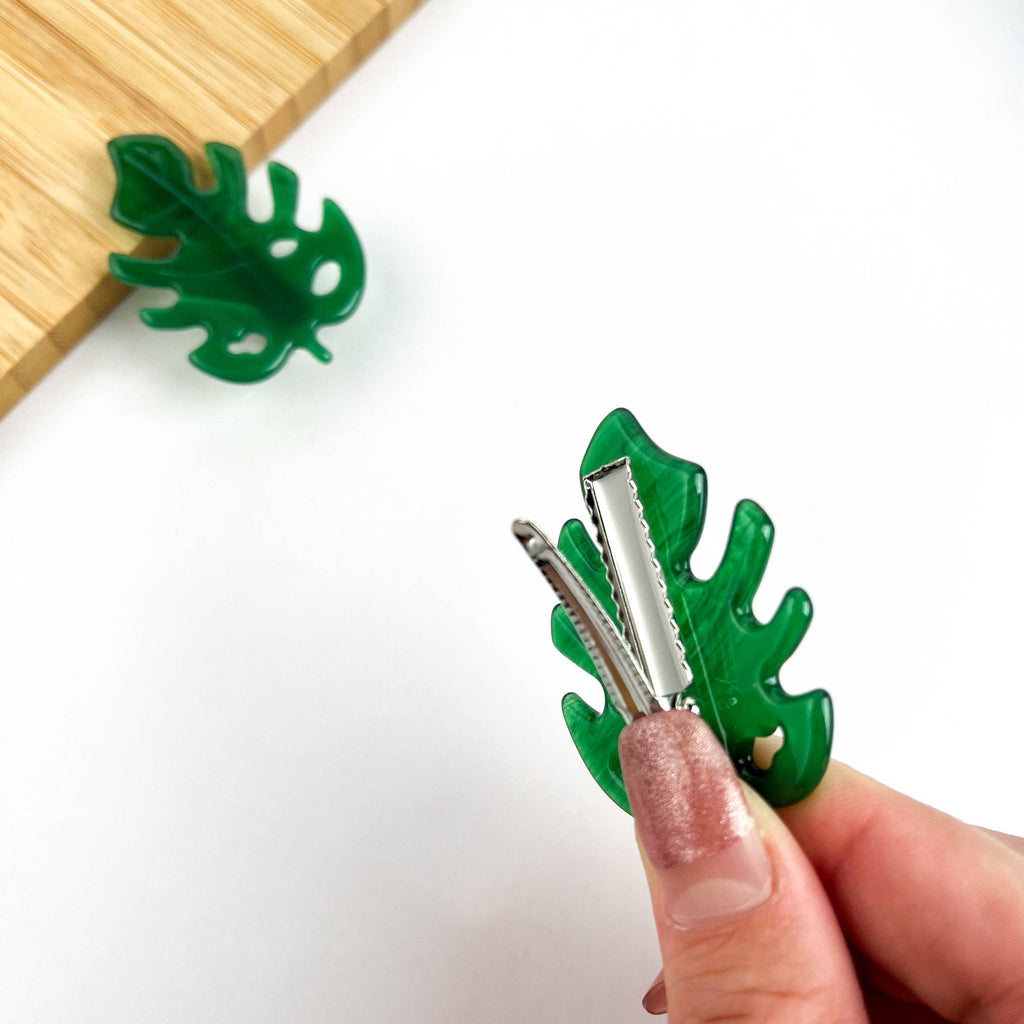 Little Monstera Leaf Hair Clip - Freshie & Zero Studio Shop