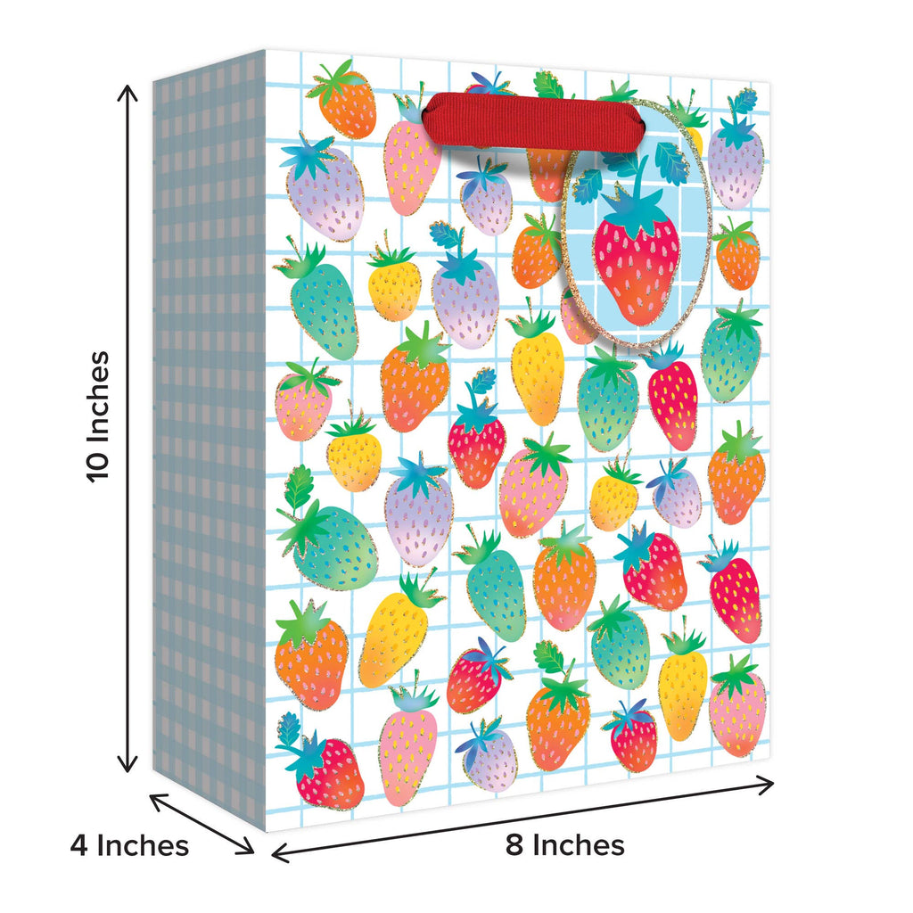Sweet Strawberries Medium Gift Bag - Freshie & Zero Studio Shop