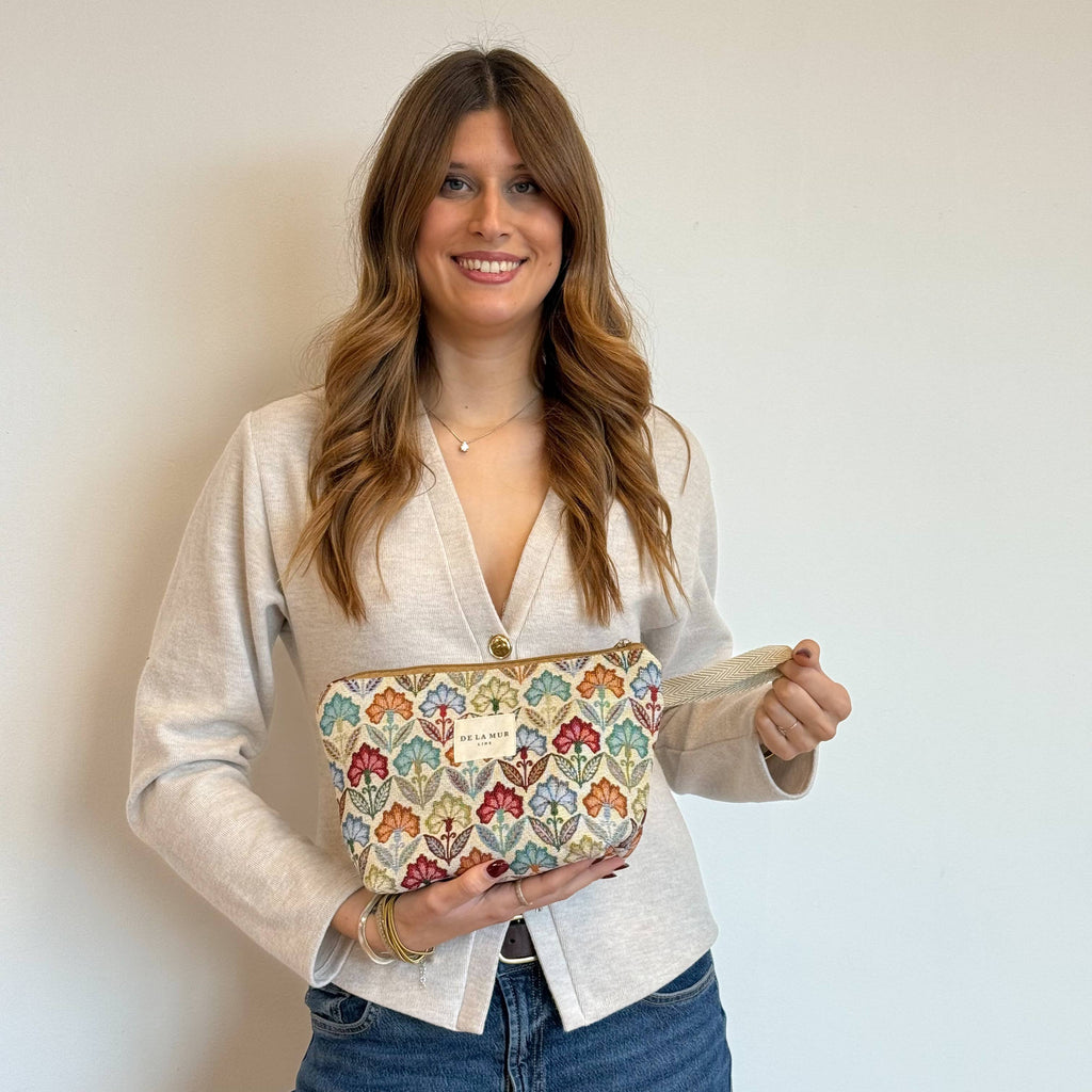 Large Makeup Bag Flora - Freshie & Zero Studio Shop