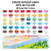 All-In-One Watercolor Set of 48 - Freshie & Zero Studio Shop