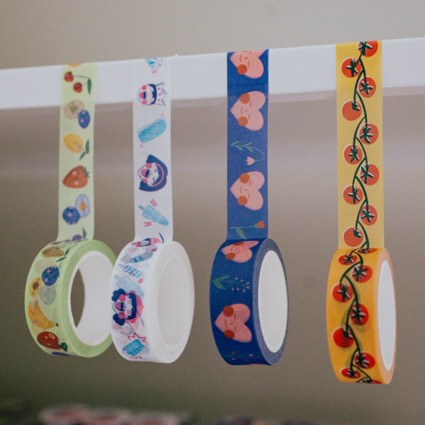 Heart Heads Washi Tape - Freshie & Zero Studio Shop