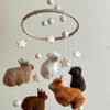 Felt Baby Mobile - Highland Cows - Freshie & Zero Studio Shop