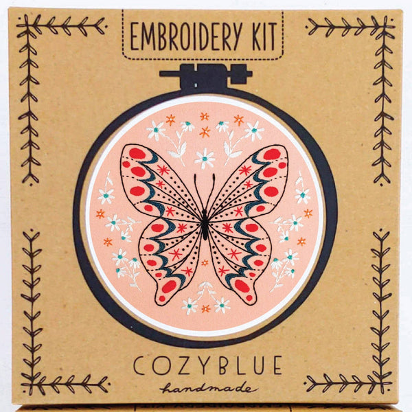 Butterfly Embroidery Kit by Cozyblue - Freshie & Zero Studio Shop
