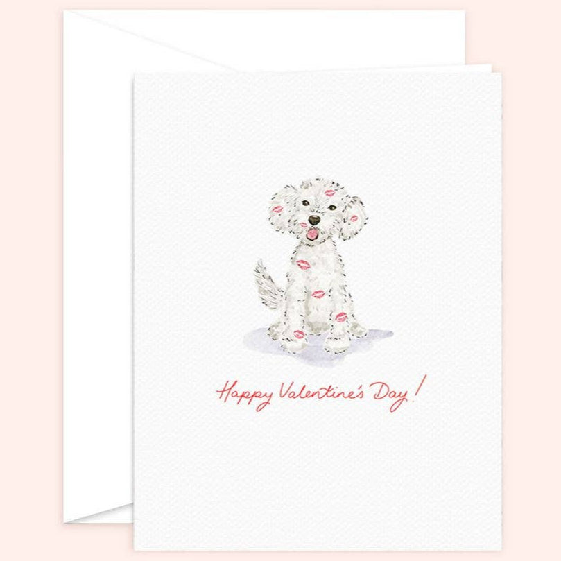 Puppy Kisses Card | Valentine's Day Card - Freshie & Zero Studio Shop