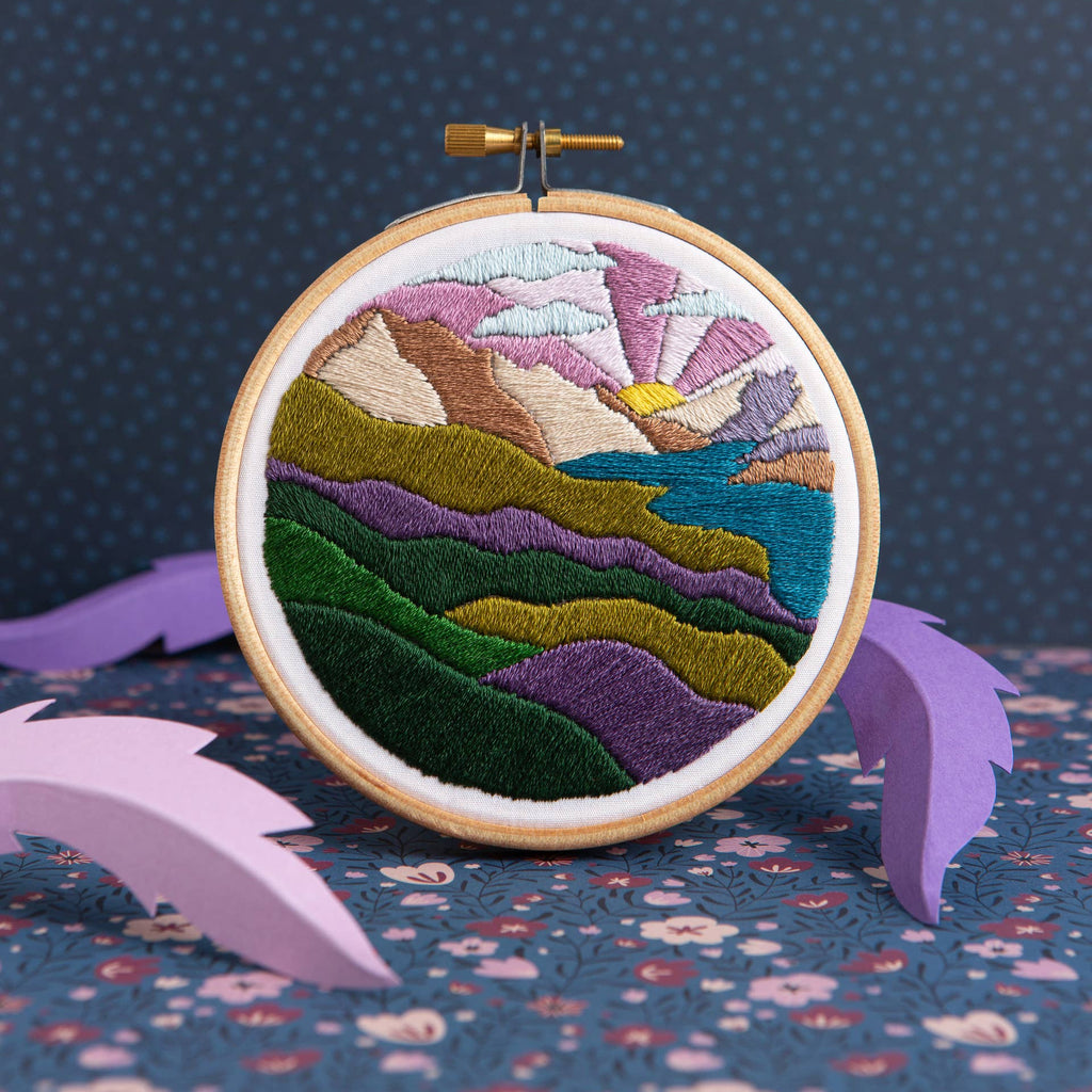 Highland Hike Mini Embroidery Kit | Complete Craft Kit for Beginners - Freshie & Zero Studio Shop