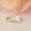 Silver Rose Cut Diamond Fleck Ring by Christina Kober - Freshie & Zero Studio Shop